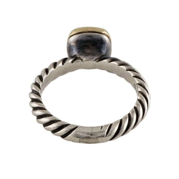 EUC Authentic David Yurman Nobelesse Citrine 18kt Gold & 925 SilveRing Size 4.75 - Picture 7 of 12